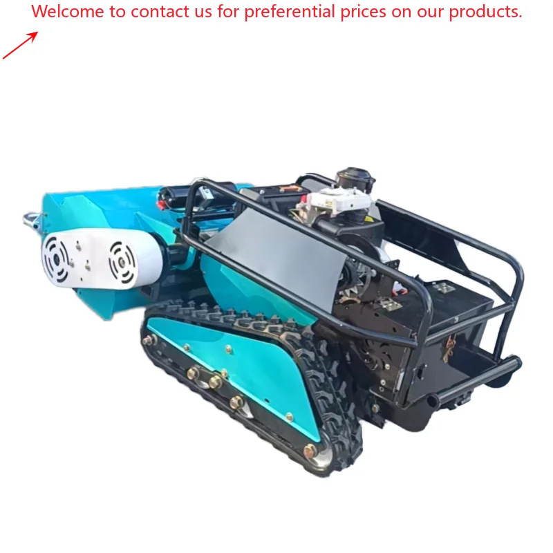 Cutting Width 500mm Remote Flail Lawn Mower With 32-Y Blades Gasoline Diesel Engine Robot Grass Cutter Forestry Mulcher