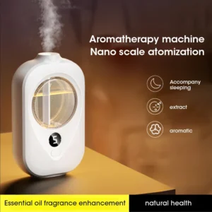 Smart Automatic Essential Oil Diffuser Wall Mounted Aromatherapy Humidifier with Air Deodorizer for Bathroom Use