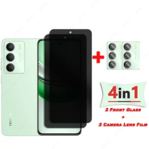 Privacy Screen Protector For Realme 14x 5G Glass For Realme V60 pro 5G Anti-spy Anti Glare Tempered Glass Camera Lens Protector