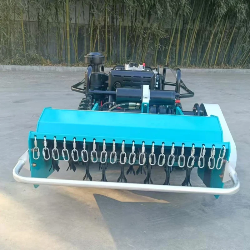 Cutting Width 500mm Remote Flail Lawn Mower With 32-Y Blades Gasoline Diesel Engine Robot Grass Cutter Forestry Mulcher - Image 6