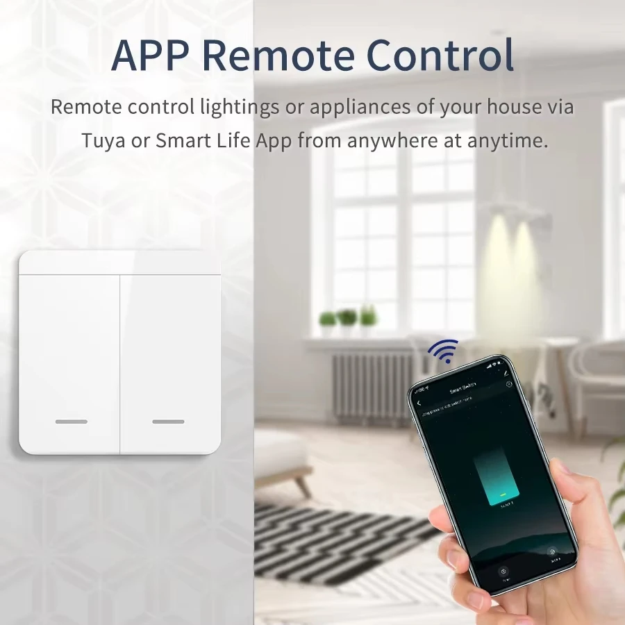 WiFi Switch For Lighting RF 433MHzTuya Smart Wireless Switch Smart APP Voice Control Work With Alexa Google Home Alice - Image 4