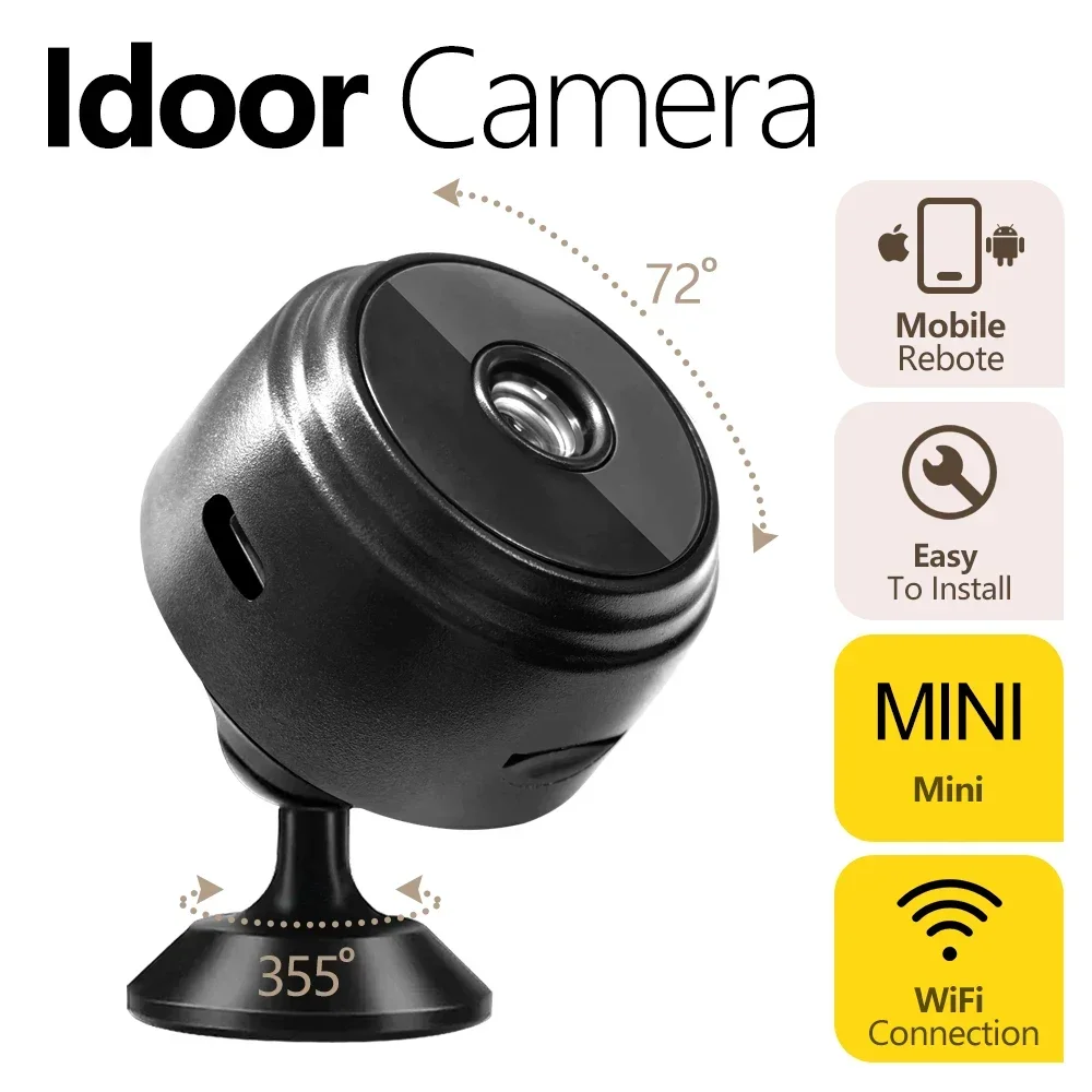 Wifi Mini Camera 1080P HD Wireless Security Surveillance with Night Vision Remote Monitoring for Smart Home Mini DV Cam - Image 3