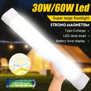 USB-C Rechargeable LED Camping Lantern-18000mah Magnetic Portable Light,3 Modes with Hook for Emergency,Kitchen,Staircase,Travel