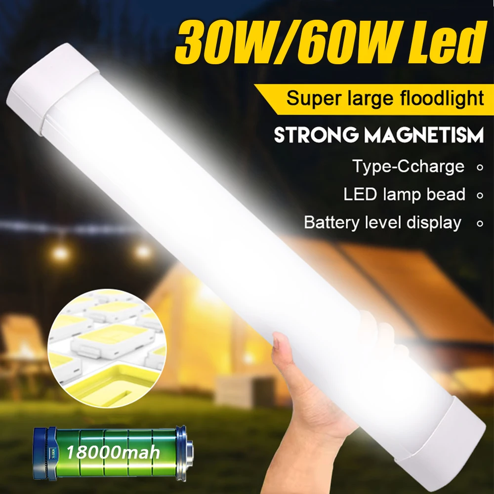 USB-C Rechargeable LED Camping Lantern-18000mah Magnetic Portable Light,3 Modes with Hook for Emergency,Kitchen,Staircase,Travel