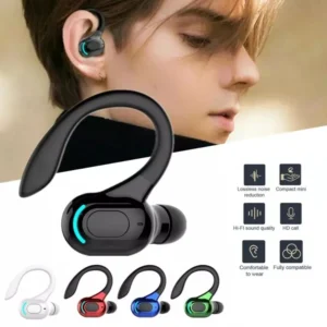 Wireless Headphones Bluetooth Earphone Ear-Hook Mini HIFI Bass Noise Cancelling Headset With Microphone Earbuds Sport Game Drivi