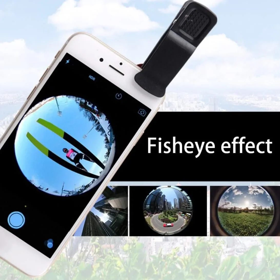 3 in 1 Fisheye Phone Lens Wide Angle Zoom Lens Fish Eye Macro Lenses Camera Kits With Clip Lens On The Phone For All Smart Phone - Image 6