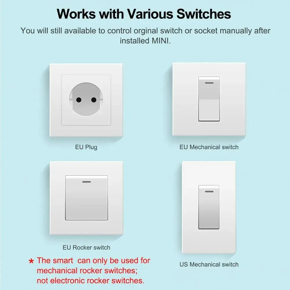 16A WiFi Smart Switch Mini Circuit Breaker APP Remote Control Timer Switch Compatible with Smart Life Alexa Yandex Alice - Image 6