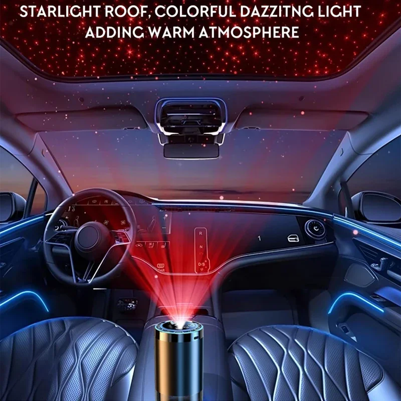 New Aroma Diffuser 5 Modes with Digital Display Smart Car Air Freshener Rechargeable Humidifier Starry Light Car Accessories - Image 4