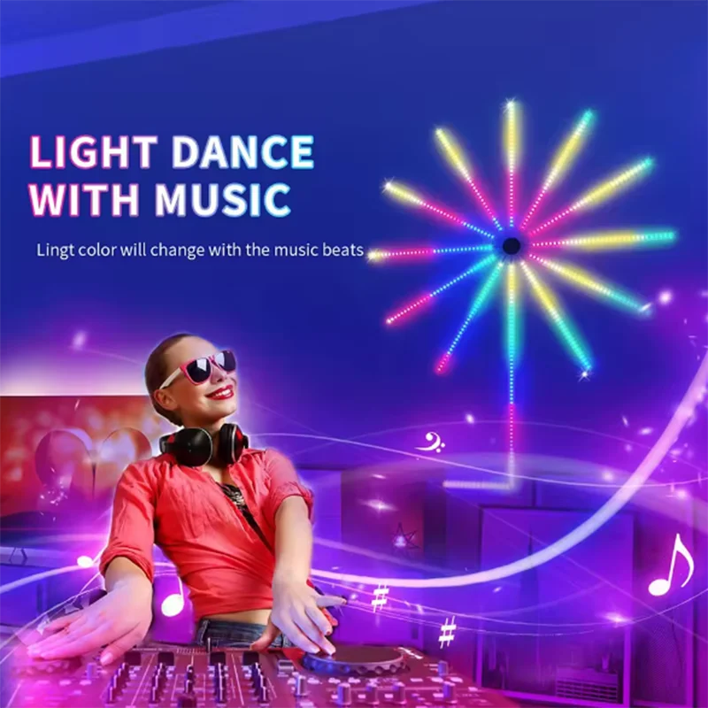 2026 Firework Strip Lights LED Bluetooth APP Control Neon Strip USB 5V Changing Smart Lamp Sync Music Bedroom Decor Dream Light - Image 6