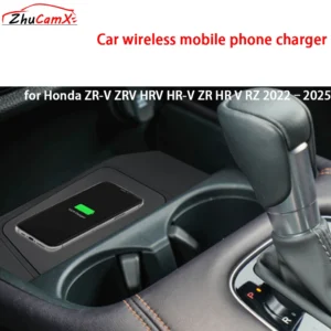 for Honda ZR-V ZRV HRV HR-V ZR HR V RZ 2022–2025 Center Console Storage Wireless Mobile Phone Charger 18W Magsafe Fast Charging