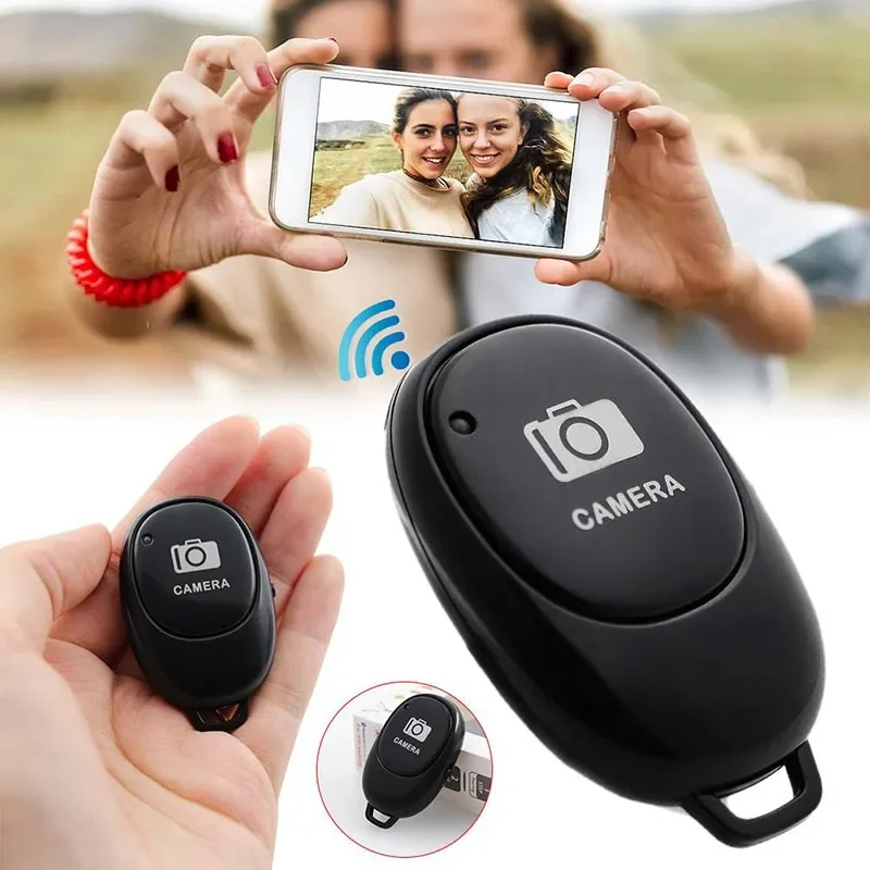 Portable Mini Bluetooth Remote Control Button Wireless Self - Timer Camera Shutter for Phone Selfies