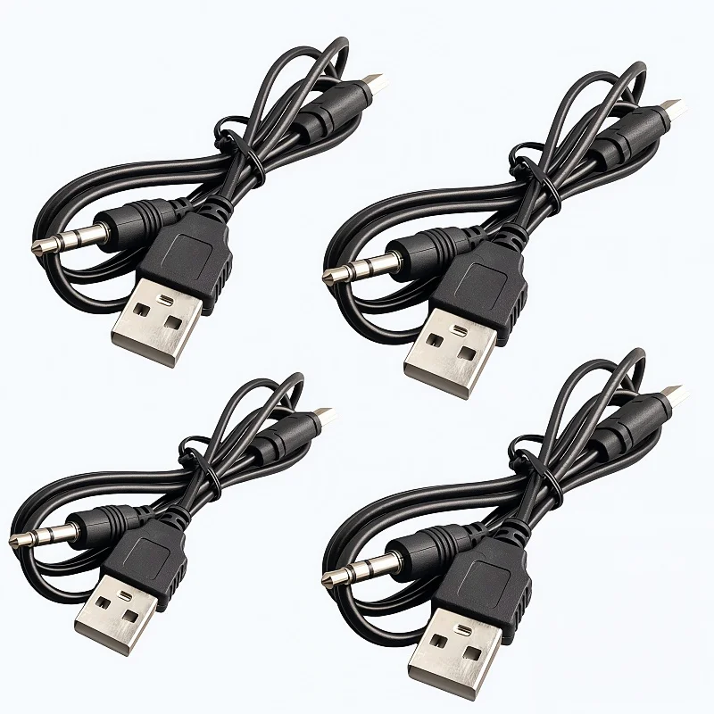 1PCS USB Cable 3.5mm Jack AUX Cable+USB Male Mini USB 5 Pin Charge for Bluetooth Player Portable Speaker Date Cable Audio Wire - Image 3