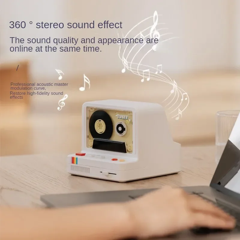 Classic Cassette Style Bluetooth Speaker Aroma Function Retro Design Multifunctional - Image 2