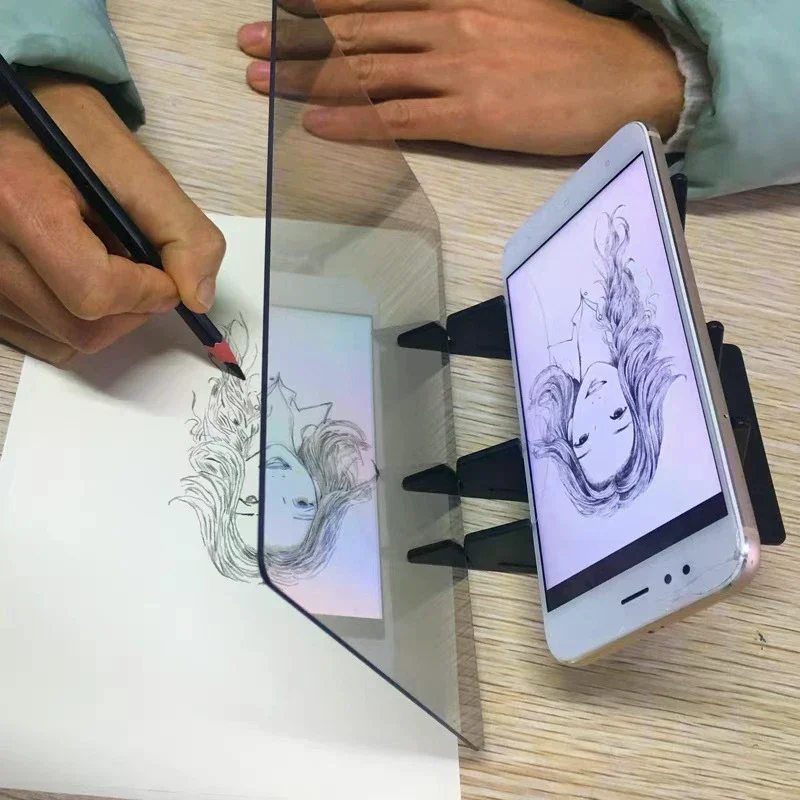Optical Clear Drawing Board, Portable Optical Tracing Board Image Draw Board Tracing Drawing Projector Optical Painting Board - Image 3