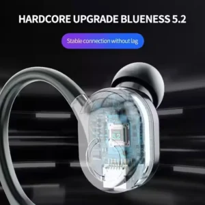 Wireless Bluetooth Earphones HIFI Bass With HD MIC Noise Game Cancelling Sports Waterproof Ear-Hook Earbuds Music Life Head C8T5