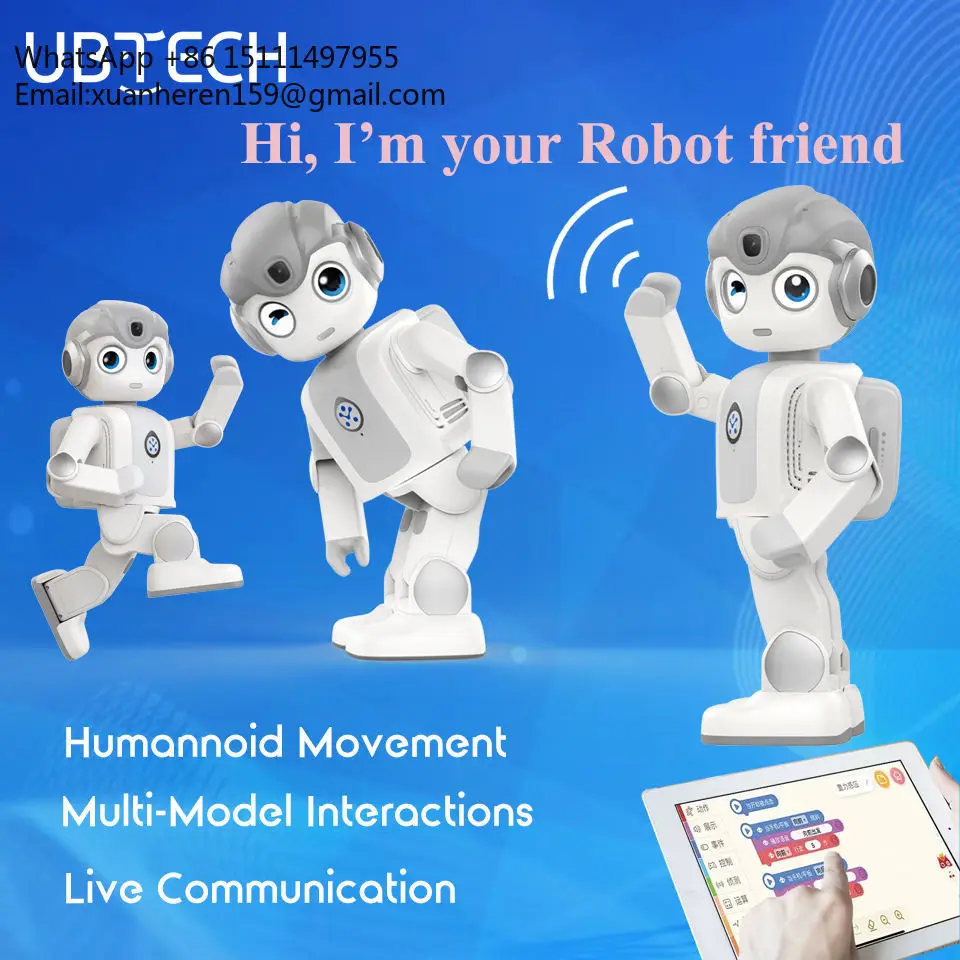 UBTECH Alpha Mini Smart AI Robot Intelligent STEM Robotics Education Talking Learning Humanoid Educational Robot for Kids Toys - Image 2