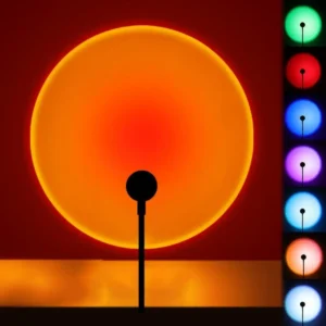New USB LED Sunset Lamp ABS Eye Protection Nightlights 14 Modes Compact and Portable Projector Lamp For Bedroom Living Room Wall