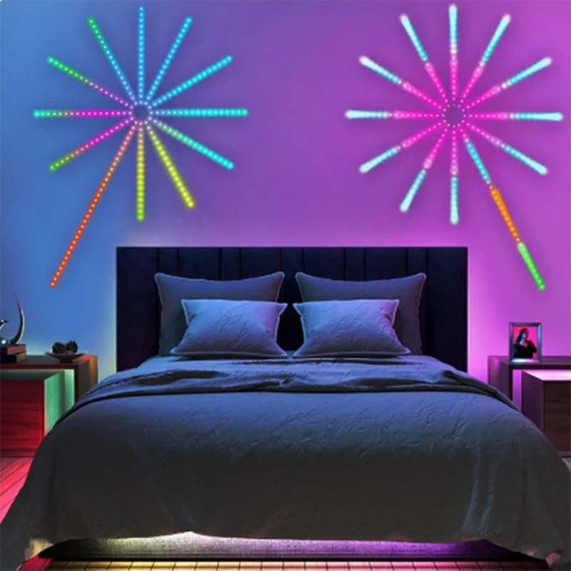 2026 Firework Strip Lights LED Bluetooth APP Control Neon Strip USB 5V Changing Smart Lamp Sync Music Bedroom Decor Dream Light - Image 2