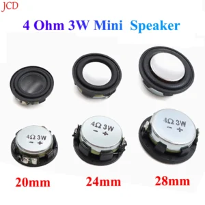 1 piece 1 Inch Mini Sound Speaker 20/24/28mm 4Ohm 3W 4Ω 3W Full Range Audio Speaker Neodymium Loudspeaker DIY Home Theater