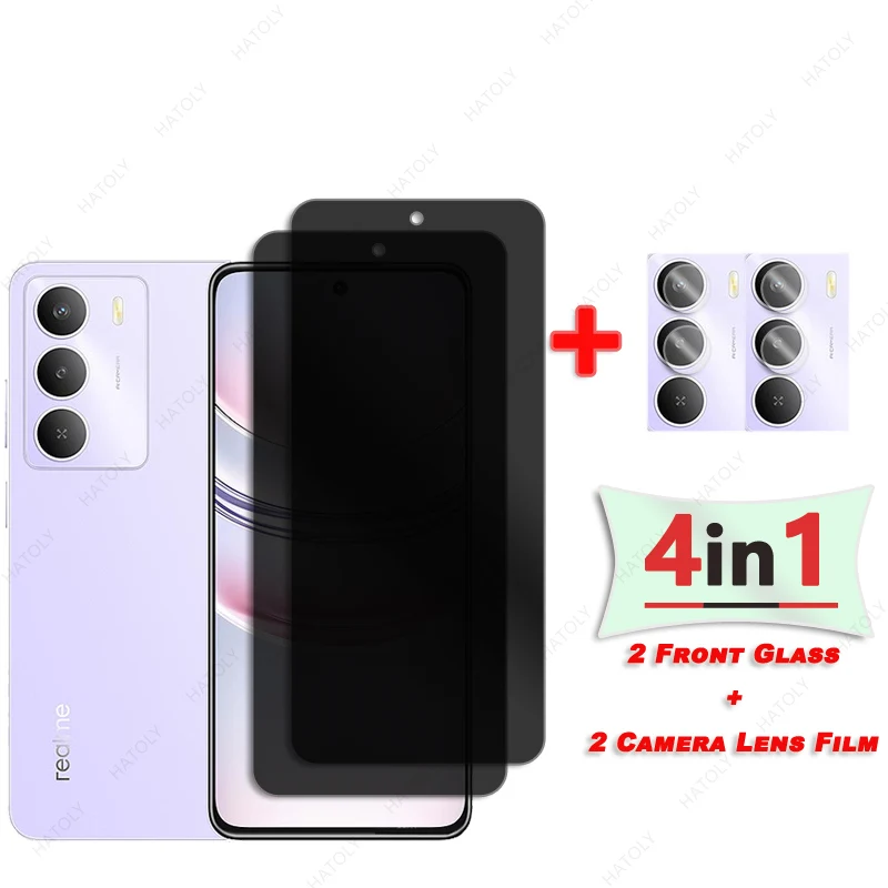 Privacy Screen Protector For Realme Narzo 80 Lite Glass For Realme C75 Anti Glare Camera Protector Anti-spy Glass For Realme C73 - Image 2