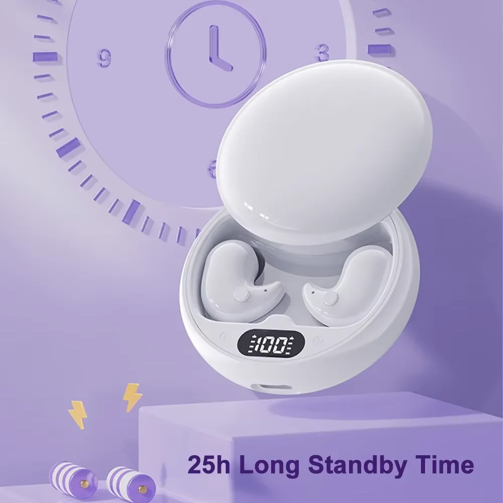 KEBIDUMEI Sleep Earphones Bluetooth 5.3 Headphones In-ear Mini Wireless Headsets HiFi Stereo Noise Reduction TWS Gaming Earbuds - Image 2