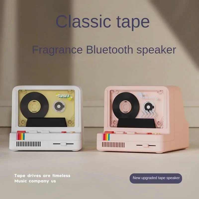 Classic Cassette Style Bluetooth Speaker Aroma Function Retro Design Multifunctional
