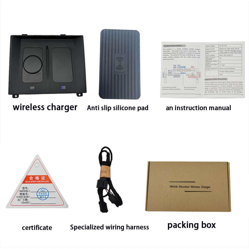 for Tesla Model 3 Y 2021–2025 Center Console Storage Car Wireless Mobile Phone Charger QI 18W iPhone Magsafe Fast Charging Panel - Image 6