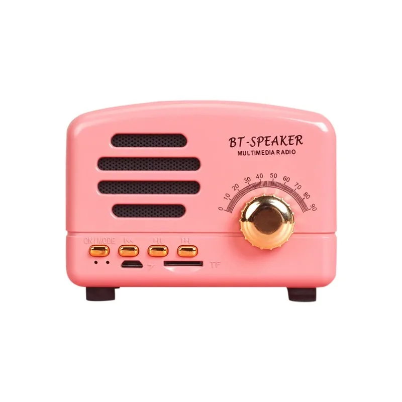 Classic Style Strong Bass Enhancement Loud Volume Sound Box With FM Radio BT01 Retro Bluetooth-compatible5.0 Speaker Wooden Old - Image 6