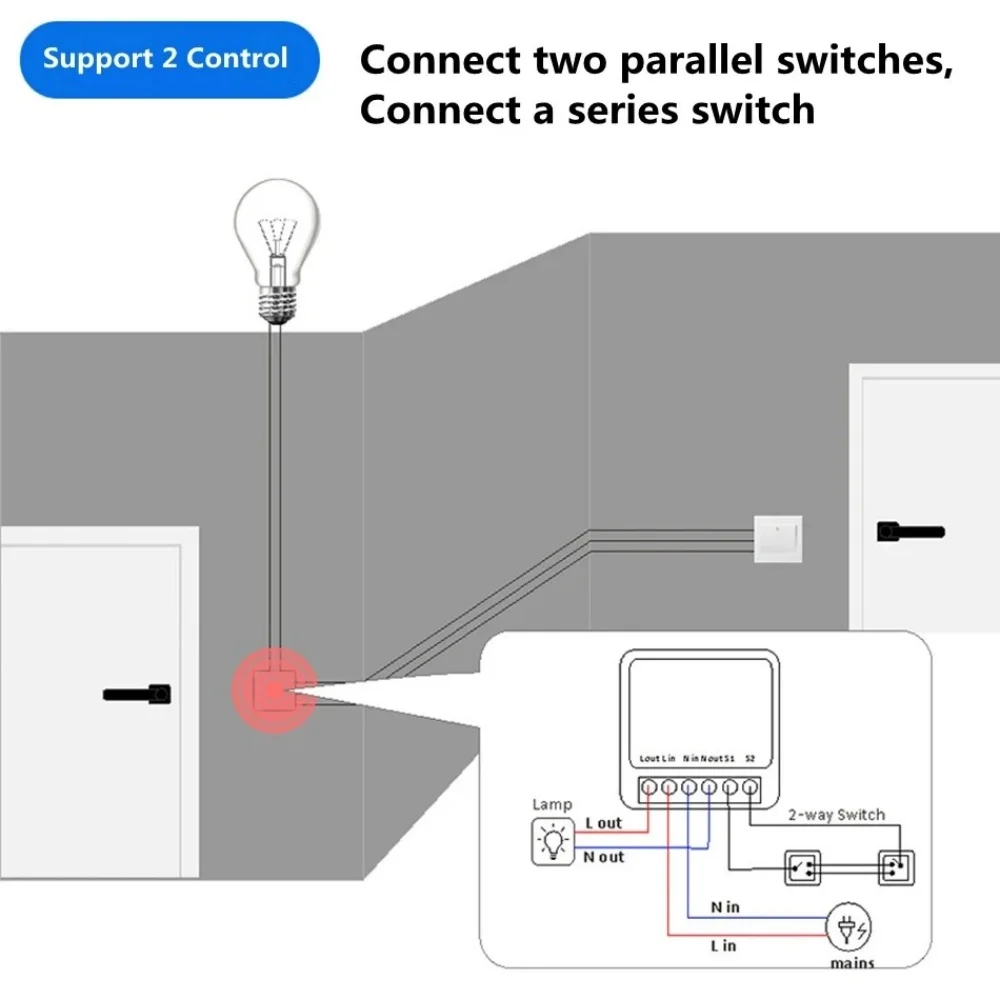 16A WiFi Smart Switch Mini Circuit Breaker APP Remote Control Timer Switch Compatible with Smart Life Alexa Yandex Alice - Image 2