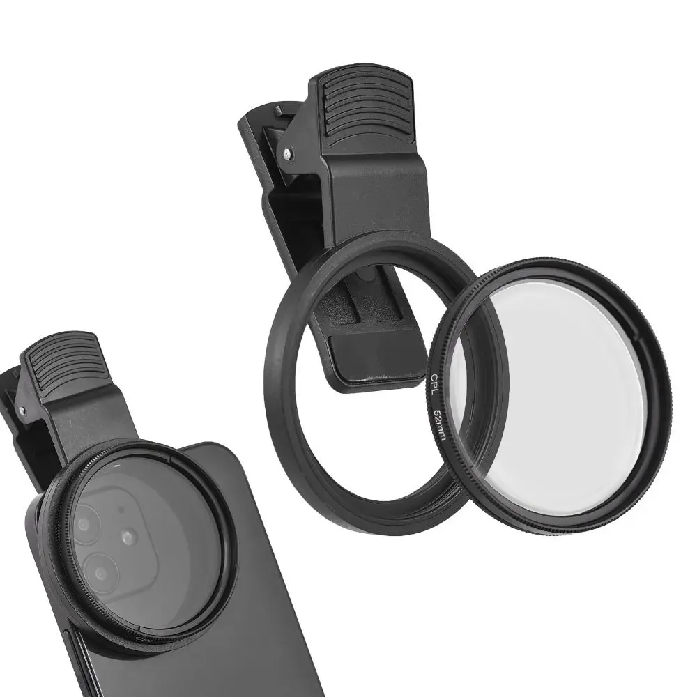 Universal 52mm Circular Polarizer Lens Filter Anti-reflection Portable Smartphones Lens Accessory CPL Filter Kit Camera Lens