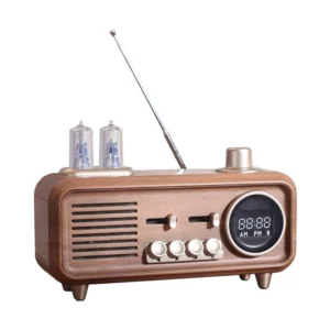 AS32 Retro Bluetooth Speaker Portable Wireless Mini Sound Box FM Radio MP3 Player Vintage Style Rechargeable High-Quality Audio