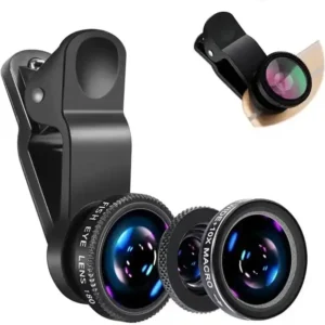 3in1 Fisheye Wide Angle Micro Camera Lens for iPhone Xiaomi Redmi 3in1 Zoom Fish Eye Len on Smartphone Lenses with Phone Clip