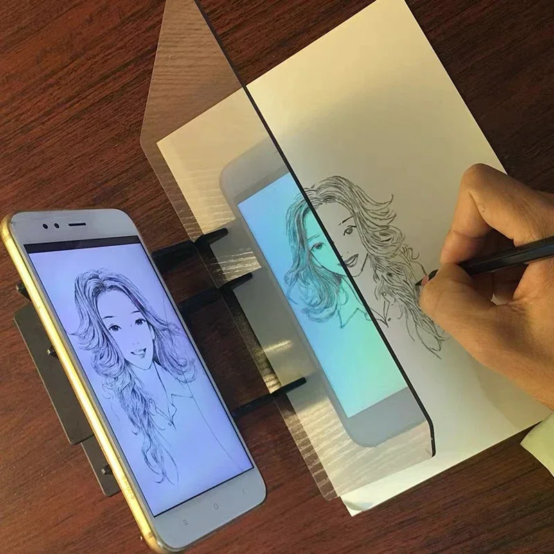 Optical Clear Drawing Board, Portable Optical Tracing Board Image Draw Board Tracing Drawing Projector Optical Painting Board - Image 2