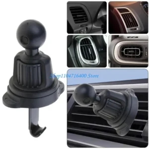 y1gd Mobile Bracket Clip Air Vent Clip For Most Car Phone Holder Cellphone Holder Mount Vent Grip With Joint Round 17mm