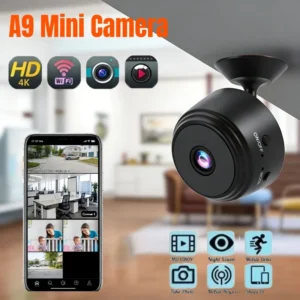 2026 New A9 Smallest Wireless WiFi Camera 4K Mini Portable Magnetic Security Micro Secret Cam With APP Remote Switch Smart Home