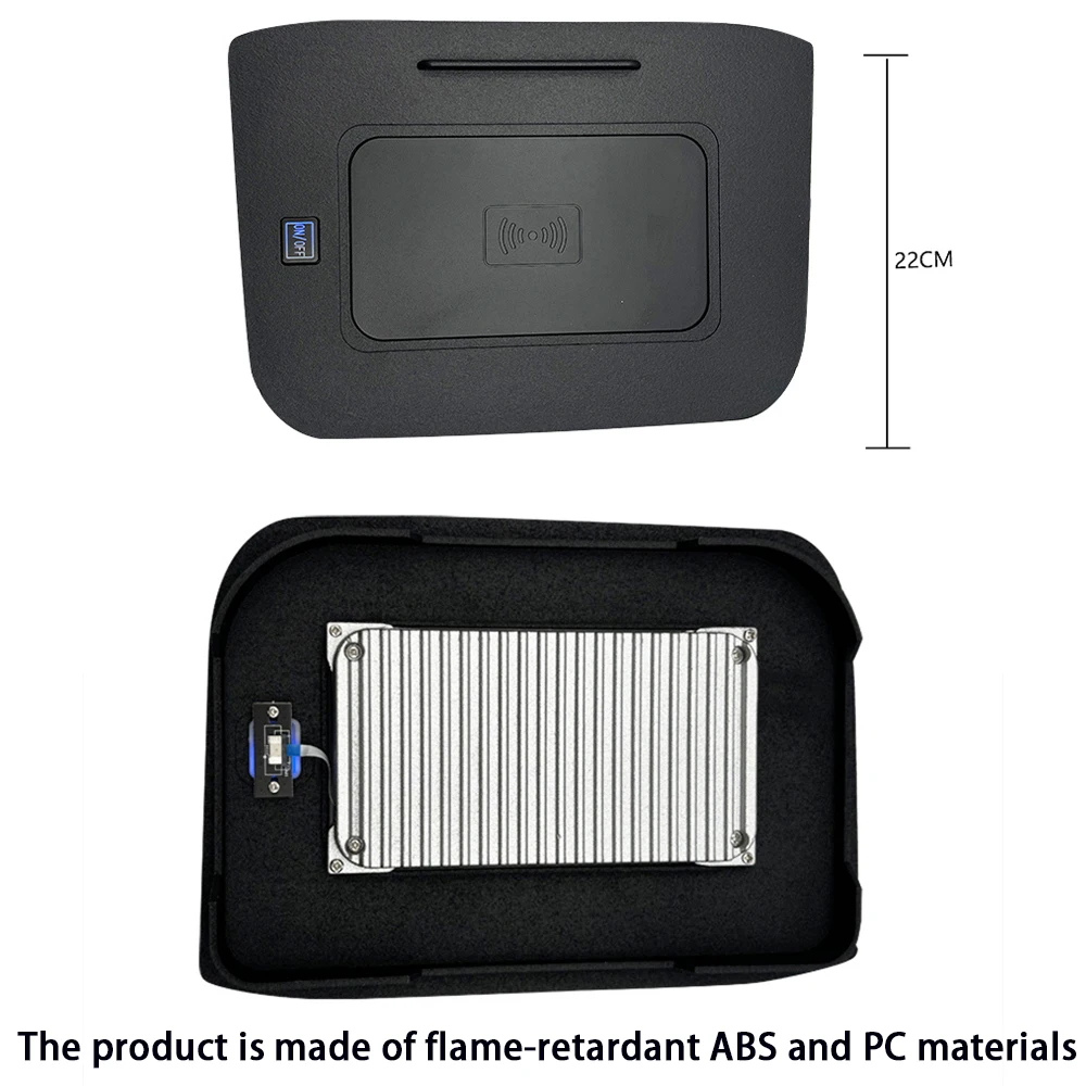 for Nissan Qashqai J12 2021-2025 Center Console Storage Wireless Mobile Phone Charger QI 18W iPhone Magsafe Fast Charging Panel - Image 5