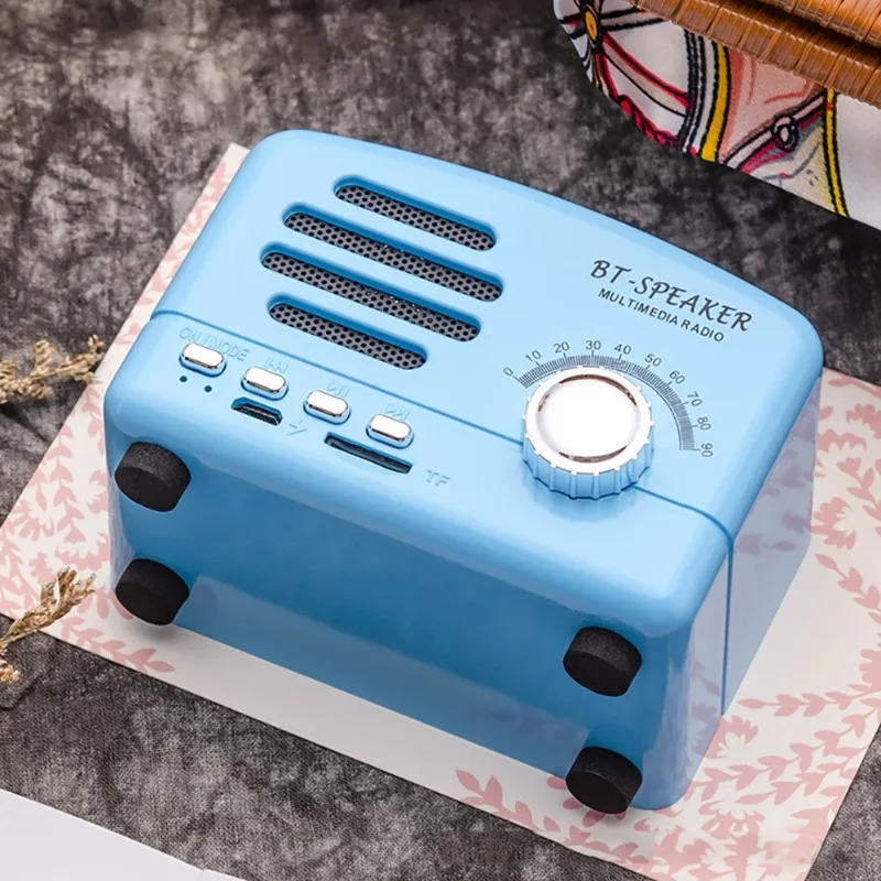 Classic Style Strong Bass Enhancement Loud Volume Sound Box With FM Radio BT01 Retro Bluetooth-compatible5.0 Speaker Wooden Old - Image 2