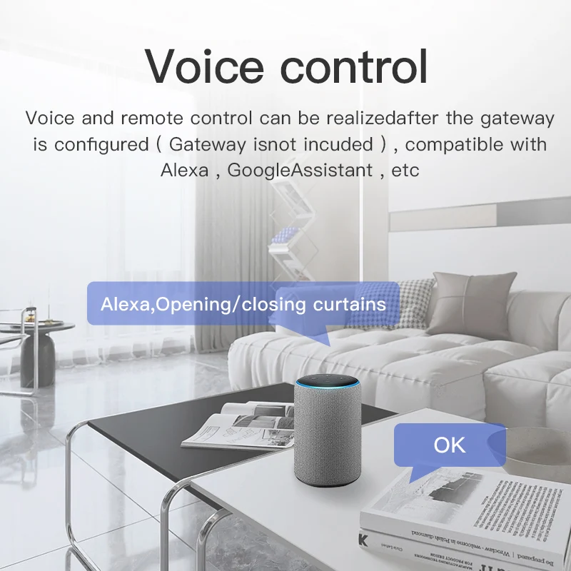 Tuya Wifi BT Smart Curtains Robot Wireless Automatic Curtain Opener Voice Remote Control Curtain Motor for Alexa Google Home - Image 3