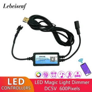 SP616E Bluetooth Music AmbiBox Monitor Computer Screen Backlight LED Magic Color Dimmer Controller 5V for WS2812B Pixel Lights