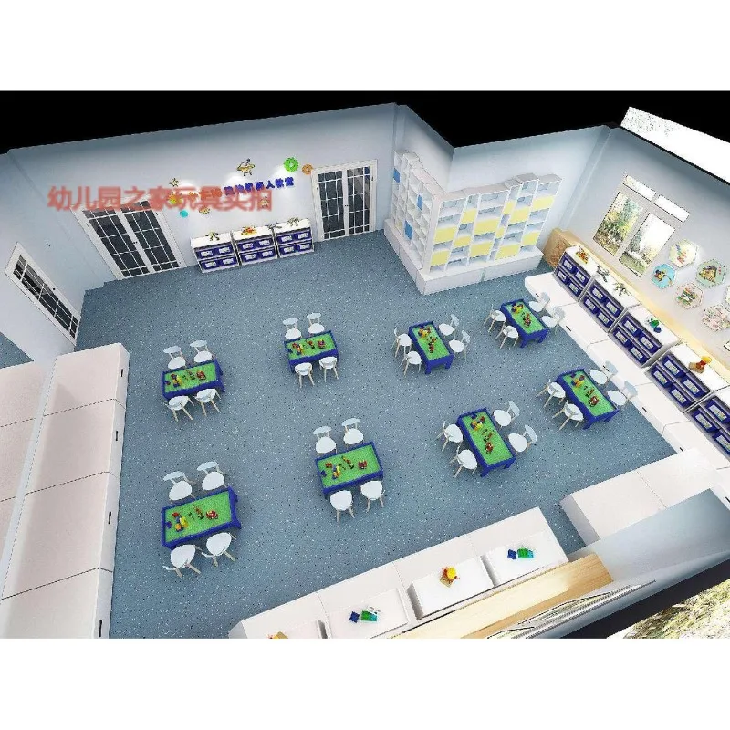 Robot classroom set teaching toys with training courses Children's construction and assembly teaching toys - Image 5