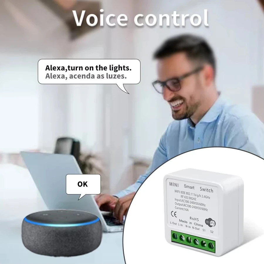 WiFi Switch For Lighting RF 433MHzTuya Smart Wireless Switch Smart APP Voice Control Work With Alexa Google Home Alice - Image 5