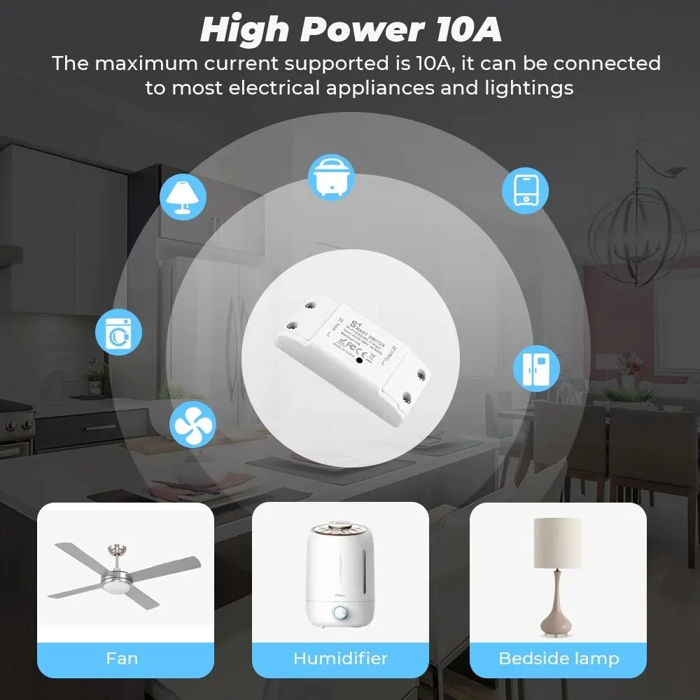 1pcs Wifi DIY Interruptor Smart Switch Wireless Remote Controller Home Control Works with Alexa Google Home - Image 5