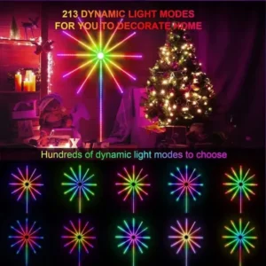 Firework LED Strip Light Bluetooth Smart APP Control Neon Strip USB 5V Smart Lamp Sync Music Christmas Party Decoration Lighting