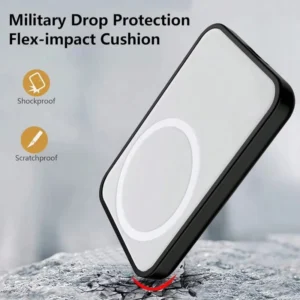 Suitable For Apple Magnetic Wireless Power Bank Protective Case, Anti Drop Magsafe External Battery Protective Case,
