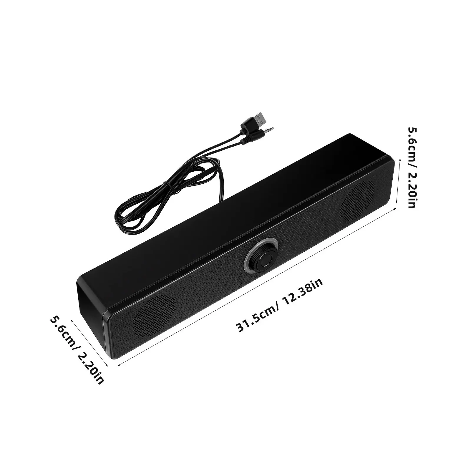 Sound Bar Home Soundbar Compact Portable Stereo Soundbar Speaker System for Computer Tablet TV Desktop Use Sound Bar - Image 3