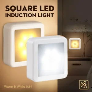 Motion Controlled Human Body Sensor LED Night Light Smart Battery Operated WC Bedside Lamp For Room Hallway Pathway Home Light