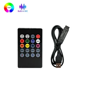 Music Sync Rgb Lighting Controller 5V 4Pin Rgb Led Controller USB Smart Controller RGB Led Lights Controller Color Changing