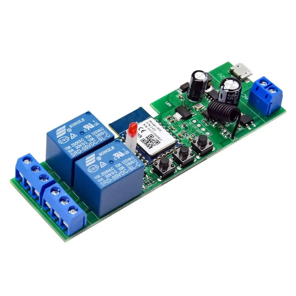 Tuya USB DC 5V and AC DC 7-32V Self-locking WiFi Wireless Smart Switch Home Relay Module 433Mhz RF Remote Control - Image 3