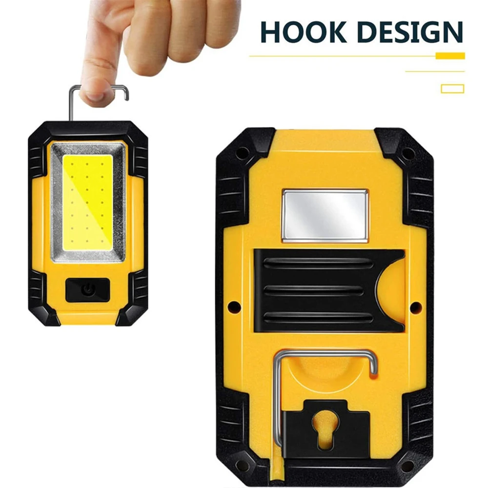 4000mah Led Work Light Rechargeable Super Bright COB Flashlight With Magnetic Portable Outdoor Camping Lantern Emergency Lamp - Image 4