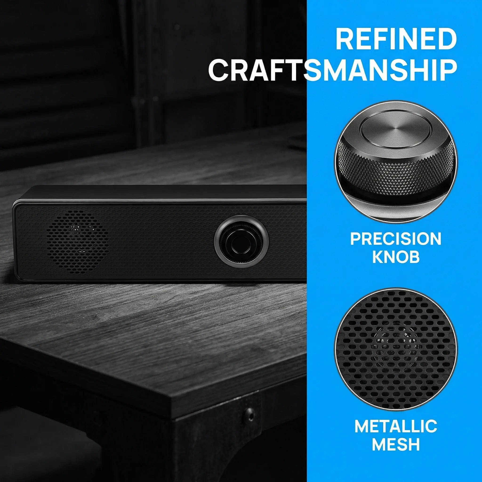 Sound Bar Home Soundbar Compact Portable Stereo Soundbar Speaker System for Computer Tablet TV Desktop Use Sound Bar - Image 5